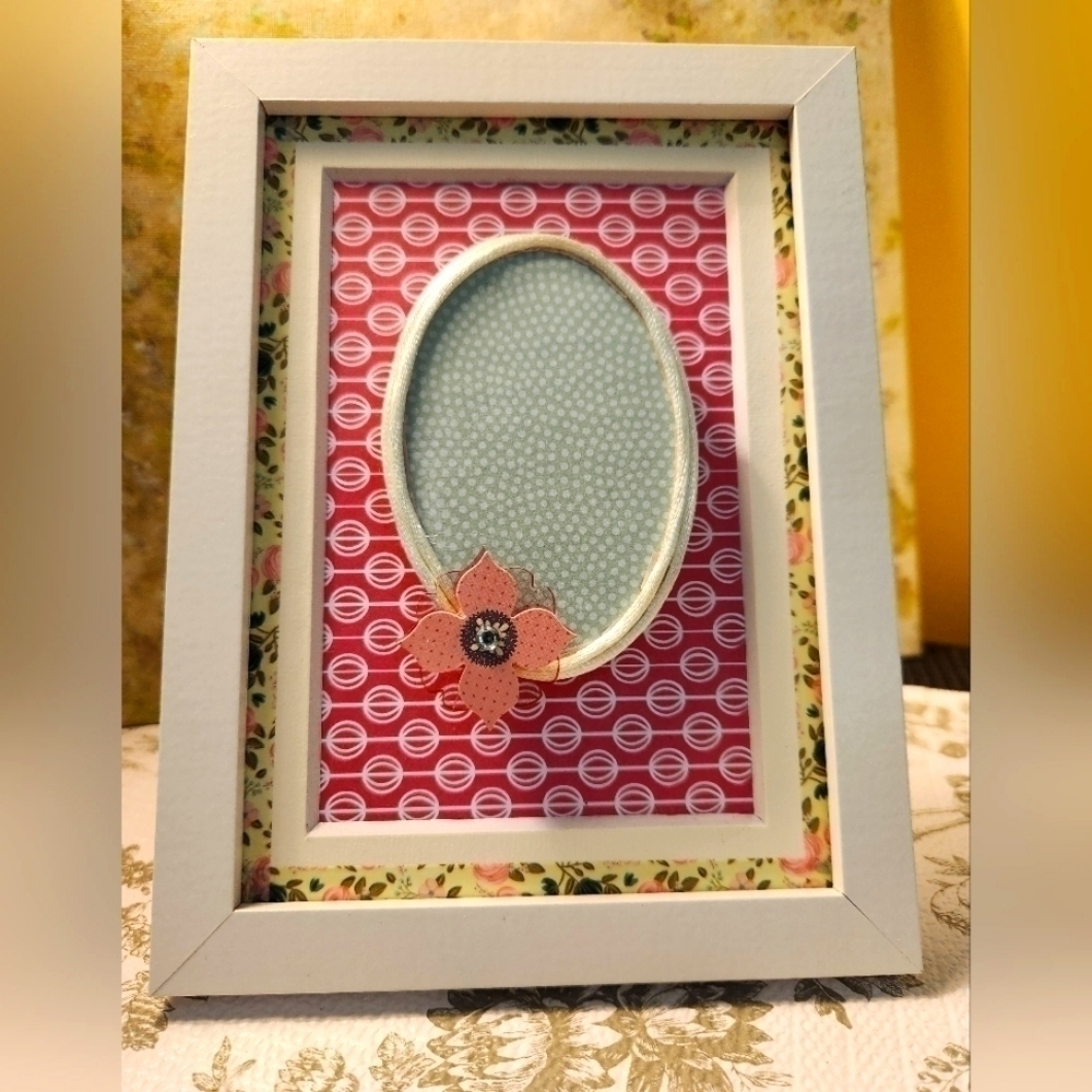 Handcrafted 3D Framed (5x7) Design (blank for picture,message,or name in…